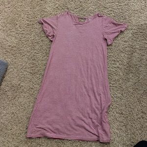 red striped flowy dress